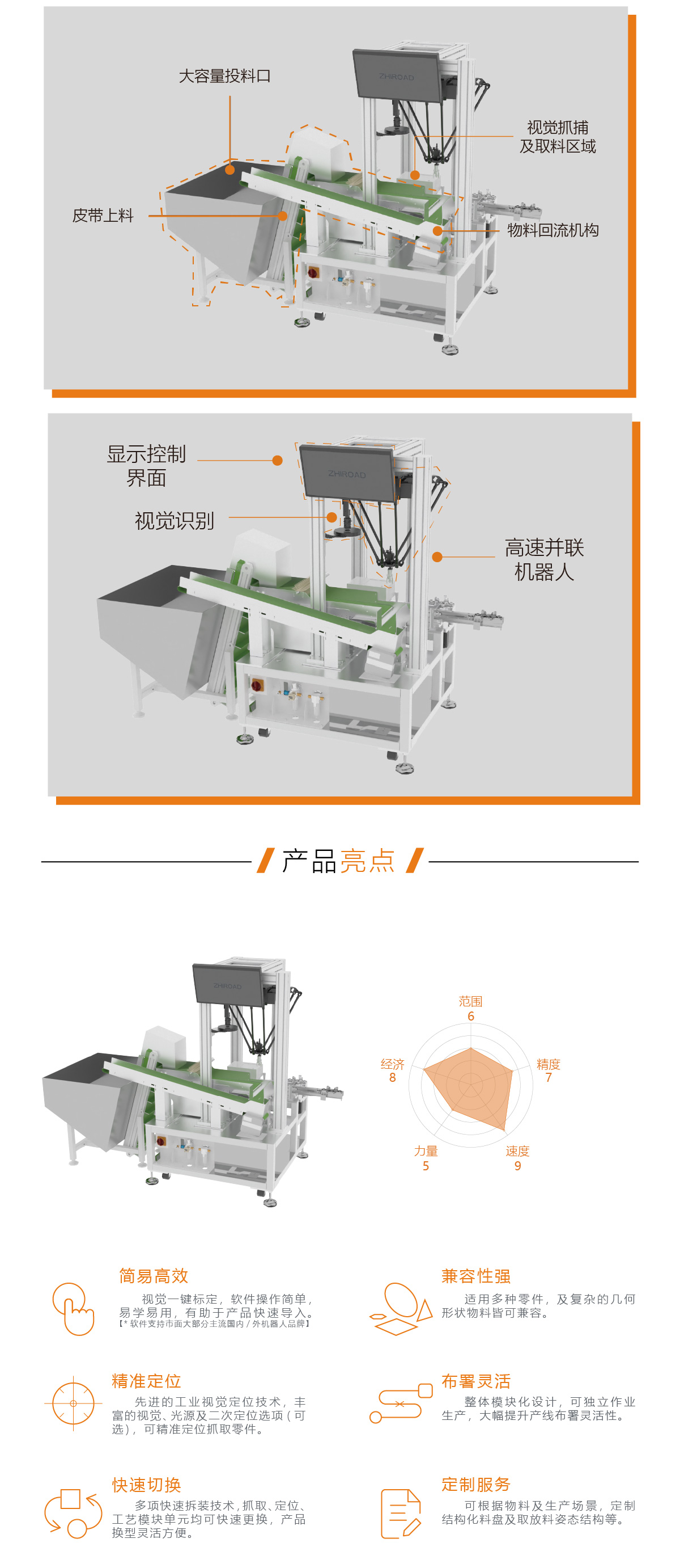 皮带式柔性上料工作站